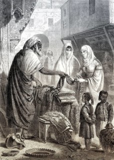 Market stand, medina quarter, Essaouira, Morocco, 19th century