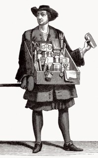 Ein Kurzwarenhändler, um 1680