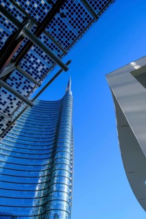 Torre Unicredit corporate headquarters, high-rise buildings, skyscrapers, Piazza Gae Aulenti, Porta