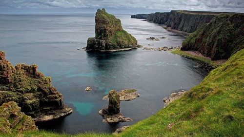 Europe, Scotland, Great Britain, England, landscape, Duncansby Stacks, pinnacles, north coast