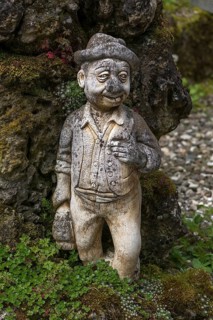 Figure in a garden, Bavaria, Germany