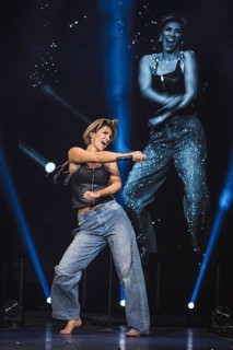 Anna-Maria Zimmermann at the Schlagernacht des Jahres live on Das Original Tour in the Berlin Uber