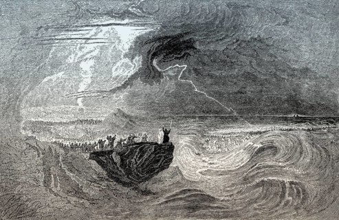 The crossing of the Red Sea, Book of Exodus, Old Testament, Hebrew Tanakh