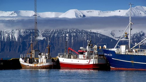 Iceland, Europe, Husavik Port, Husavik