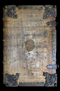 Antique songbook of Gregorian chant from 1471, Bavaria, Germany