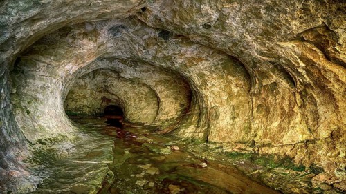 New Zealand, South Island, cave, grotto, cave stream, New Zealand