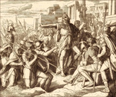Judas Maccabee, Old Testament, by Julius Schnorr von Carolsfeld