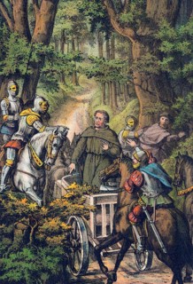 Martin Luther's abduction to the Wartburg castle, Germany, 1521