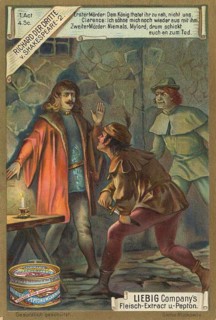 Series of pictures Richard the Third by Shakespeare, Liebig picture, digitally restored