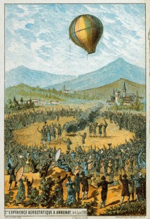 Joseph-Michel and Jacques-Etienne Montgolfier, French brothers, inventors of the hot-air balloon.