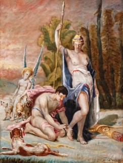 Diana, in Roman mythology the goddess of hunting, the moon and childbirth, protector of woman and