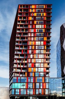 Calypso complex, a striking example of modern architecture, by the architectural firm Alsop