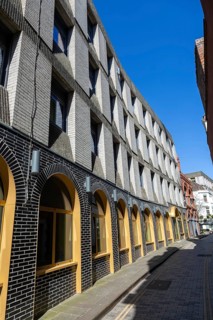 Conversion of Everard's Print Works by Alec French architects 1972, Clayton Hotel, city centre of