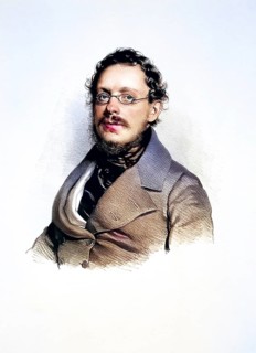 Gustav Vogel von Friesenhof (1807-1889), Historical, digitally restored reproduction from a 19th