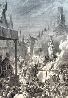 Jeanne d'Arc, the Maid of Orleans or Joan of Arc, 1412-1431, French national heroine and saint of
