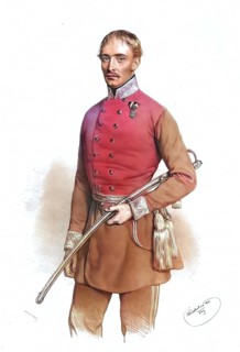 Heinrich Hentzi von Arthurm (1785-1849), k. k. Generalmajor. 1849 Defender of Budapest, Historical,