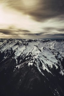 Flight over the late winter Lech Valley with a small aeroplane in Tyrol, Austria