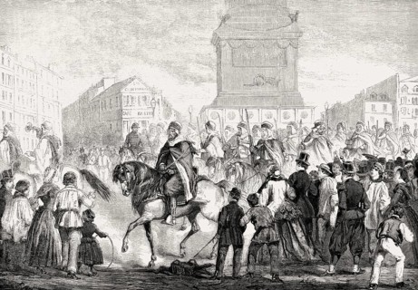 Algerian spahis, a former cavalry unit of the French army, in Paris, France, 19th century