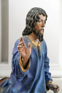 Figure of Christ, detail of the palm donkey, around 1490, St John's parish church, Biberacher Str.
