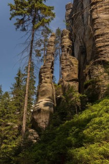 Adršpach-Teplice Rocks on a sunny day, Dolní Adršpach, 549 57 Adersbach, CZ