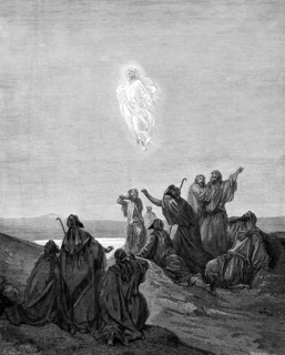 The Ascension, Jesus taking leave of his disciples, Acts chapter, 1 verse 9, Saint Spirit, cloud,