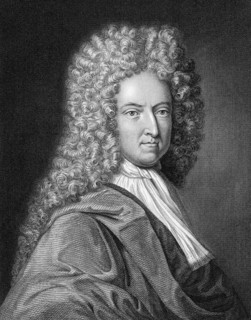 Daniel Defoe, 1661 - 1731, an English dealer, writer and journalist, author of Robinson Crusoe