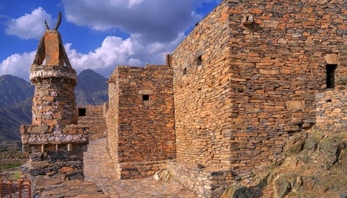 Middle East, Saudi Arabia, Thai Ain Mountain Village, Thee-Ain, Dhi Ayn, Zee Ain Village, Al-Baha