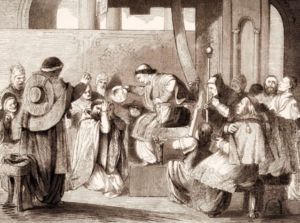 Pope Boniface VIII at Ash Wednesday