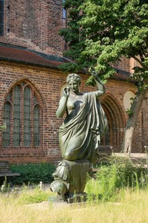 Klio - the muse of historiography, Nikolaiviertel, Probststraße, Nikolaikirchplatz, Mitte, Berlin,