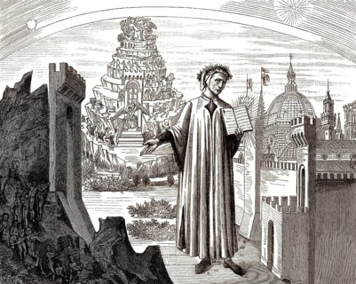 Dante Alighieri, 1265 - 1321, italienischer Dichter und Philosoph