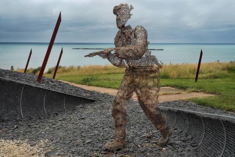 France - Normandie - Arromanches-les-Bains - Soldier's Memorial