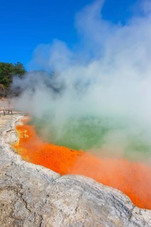 Champagne pool, Waiotapu Thermal Park, Waiotapu, Rotorua, Bay of Plenty, North Island, New Zealand