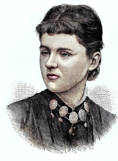 Princess Helene, Duchess of Albany, Portrait, coloured wood engraving, Reproduction from a model
