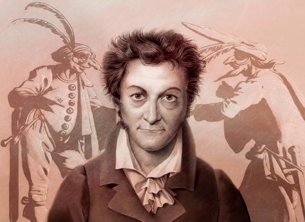 Ernst Theodor Amadeus Hoffmann, or E. T. A. Hoffmann, 1776 - 1822, German Romantic author of