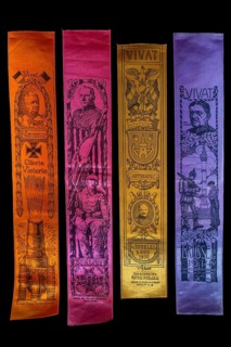 Vivat ribbons, Vivatbänder, silk ribbon celebrating German WW1 victories for raising money for Red