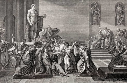 Death of Gaius Julius Caesar, 100, 44 BC, Roman statesman