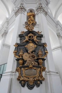 Monument to the founder of Haug Abbey, Heinrich I, Balthasar Esterbauer, 1708, Parish Church of St