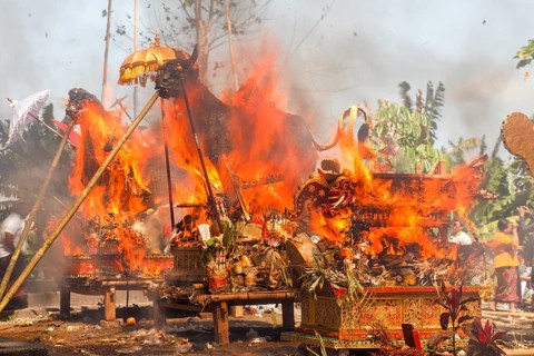 Wadah, the sacred magnificent animal, is the transport vehicle to transport the soul of the