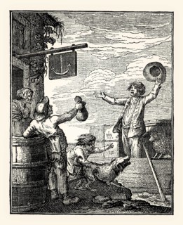 Genre scene, by Johann Georg Unger after Johann Wilhelm Meil, 18th century, digitally restored