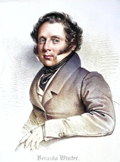 Berardo Winter (+1865), Italian opera singer (tenor), Historic, digitally restored reproduction