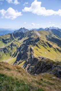 Mountain ridge of the Carnic Main Ridge, Carnic High Trail, Carnic Main Ridge, Carnic Alps,