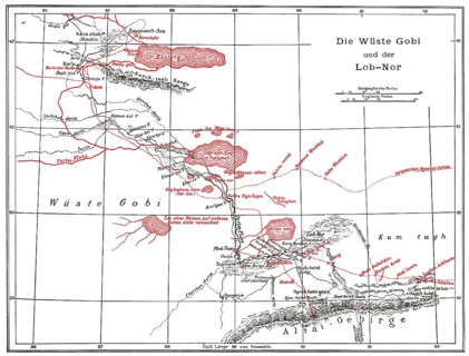 The Gobi Desert with Lop Nur or Lop Nor, East Asia, 19th century