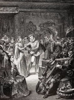 Torch dance, wedding of Johann Wilhelm III with with Princess Jakobea of Baden, 1585