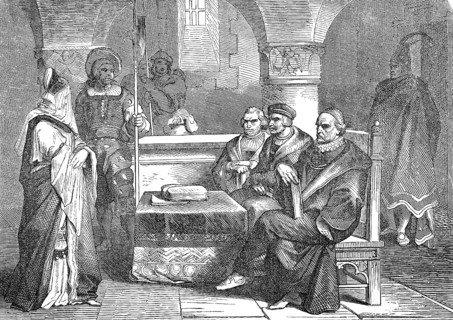 The trial of Olimpia Maidalchini Pamphilj, 1591 – 27 September 1657, the sister-in-law of Pope