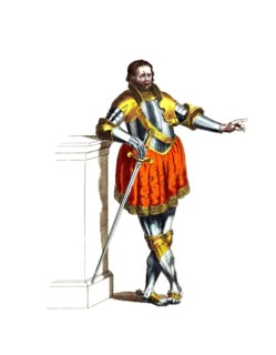 Historical clothing, fashion over time, Pierre du Terrail, Chevalier de Bayard (1476, 30 April