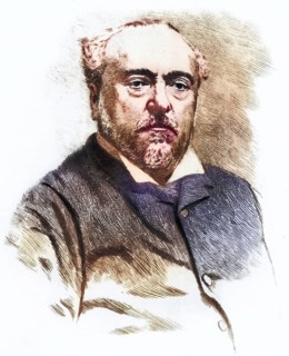(Alexis) Emmanuel Chabrier (1841-1894) . French composer, Historic, digitally restored reproduction