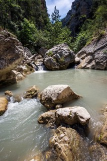 River L Estoublaisse, Trevans Gorge, Gorges de Trévans, near Estoublon, Alpes-de-Haute-Provence,