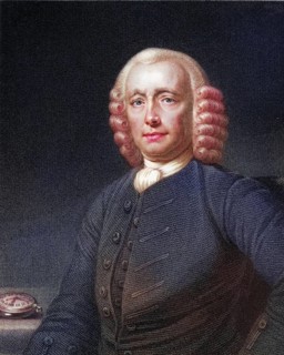 John Harrison 1693-1776, English clockmaker and inventor. From the book Gallery of Portraits,