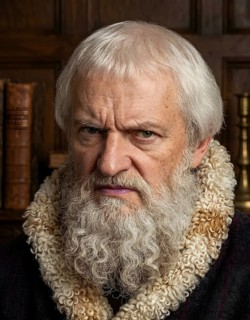 Portrait of Hans Sachs, symbolic image historical personality, poet, master singer, playwright,