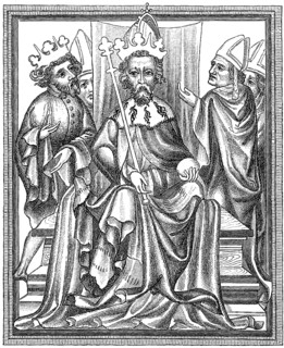 Golden Bull, Charles IV, born Wenceslaus, 1316-1378, King of Bohemia, Holy Roman Emperor, with his